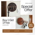 Buy 1 Get 1 FREE | Islamic + Welcome Wooden Key Holder | 2 Pcs Combo