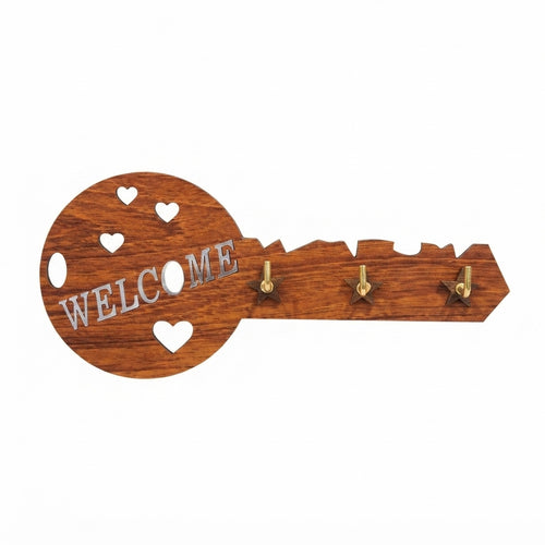 Buy 1 Get 1 FREE | Islamic + Welcome Wooden Key Holder | 2 Pcs Combo
