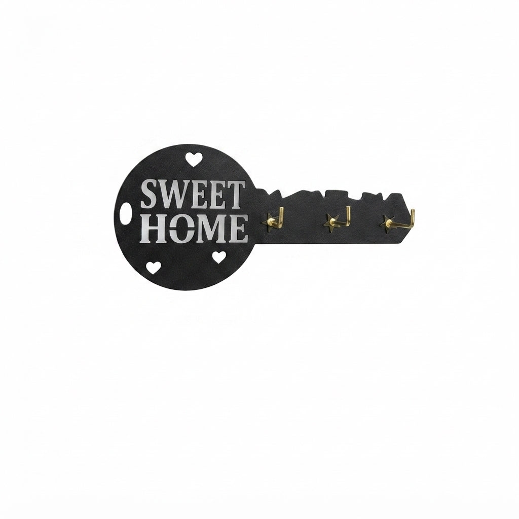 Buy 1 Get 1 FREE | Islamic + Sweet Home Wooden Key Holder | 2 Pcs Combo