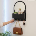 Decorative Wooden Mirror Rack & Key Holder