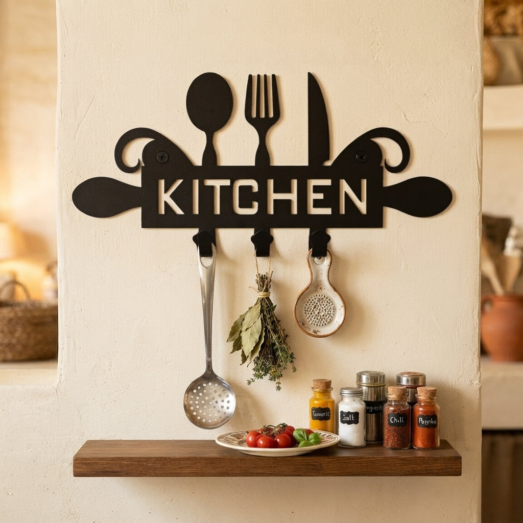 Metal Kitchen Wall Organizer