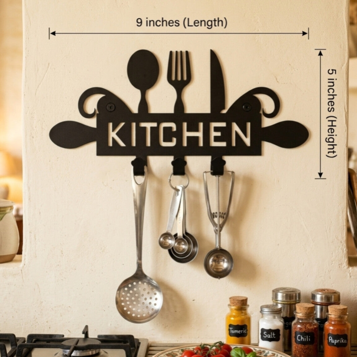 Metal Kitchen Wall Organizer