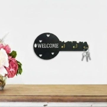 Buy 1 Get 1 FREE | Islamic + Welcome Wooden Key Holder | 2 Pcs Combo