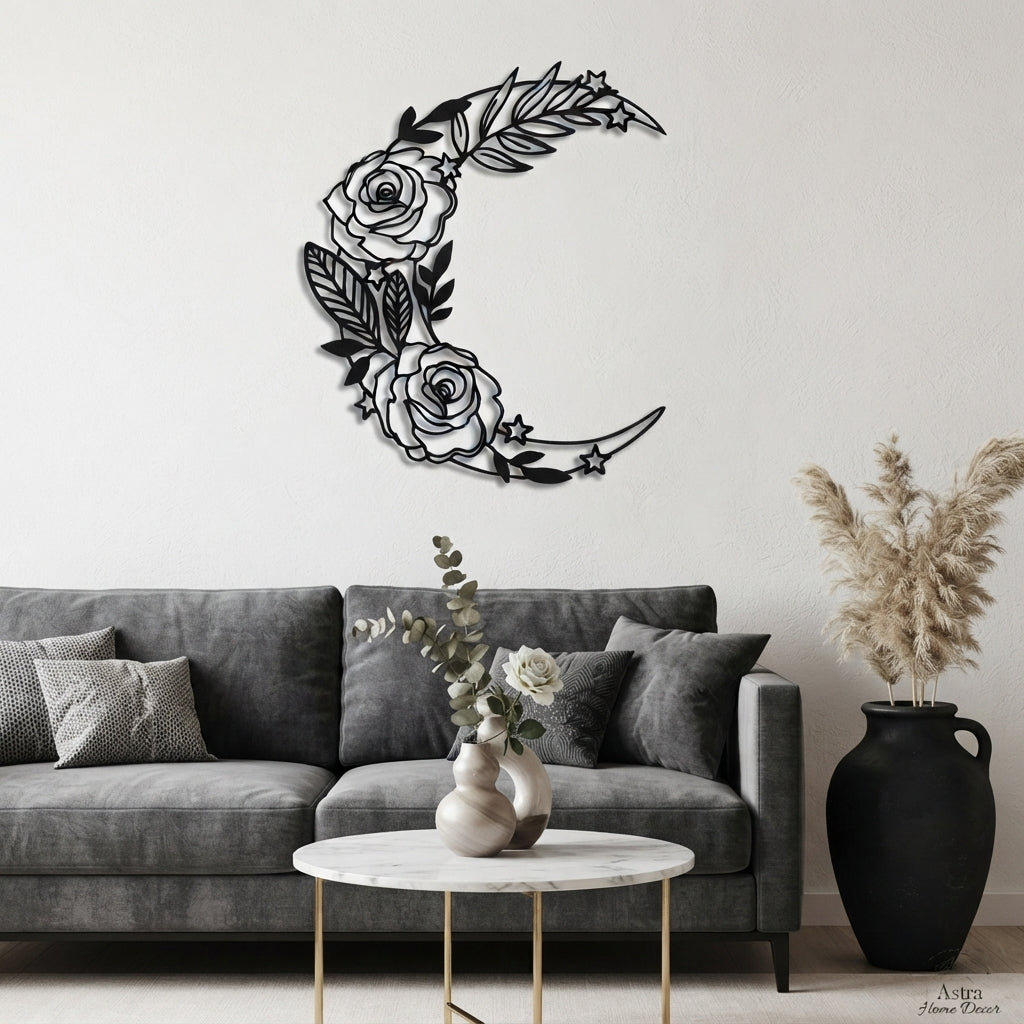 Buy 1 Get 1 FREE | 4 Qul & Moon Islamic Wall Décor | Elegant Islamic Home Decoration | 2 Pcs Combo